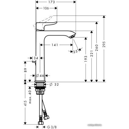 Смеситель Hansgrohe Metris 31183000