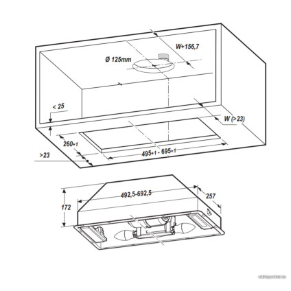 Кухонная вытяжка Whirlpool WCT 64 FLY X