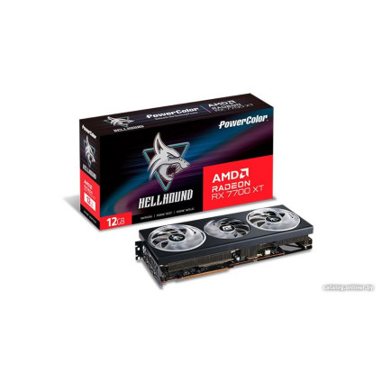 Видеокарта PowerColor Hellhound Radeon RX 7700 XT 12GB GDDR6 RX 7700 XT 12G-L/OC