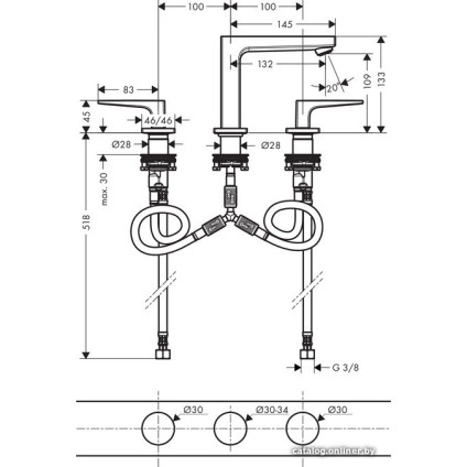 Смеситель Hansgrohe Metropol 32514000