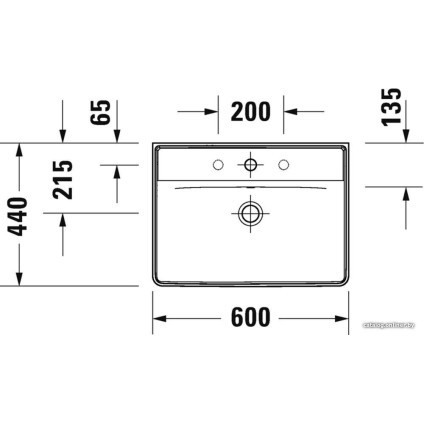 Умывальник Duravit D-Neo 2366550000