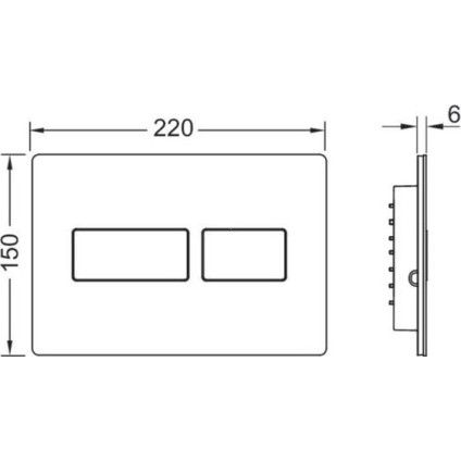 Панель смыва Tece Solid 9240436 (латунь с текстурой ромбы)