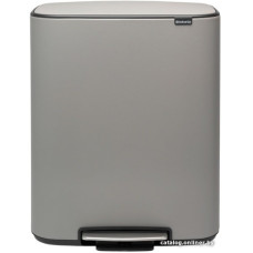 Система сортировки мусора Brabantia Bo Pedal Bin 2 x 30 л (минерально-серый)