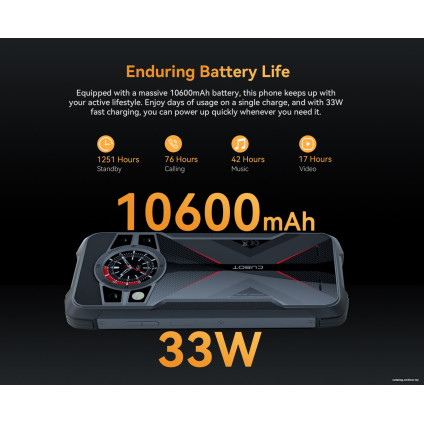 Телефон Cubot King Kong 9 (черный)