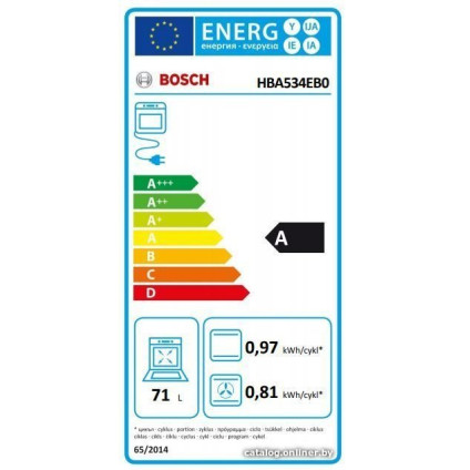 Электрический духовой шкаф Bosch HBA534EB0
