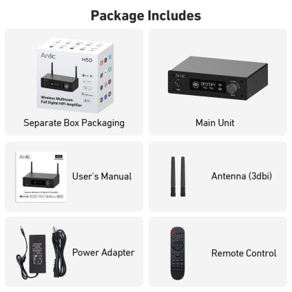 Сетевой интегральный усилитель Arylic H50