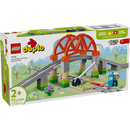 Конструктор LEGO Duplo Железнодорожный мост и пути 10426