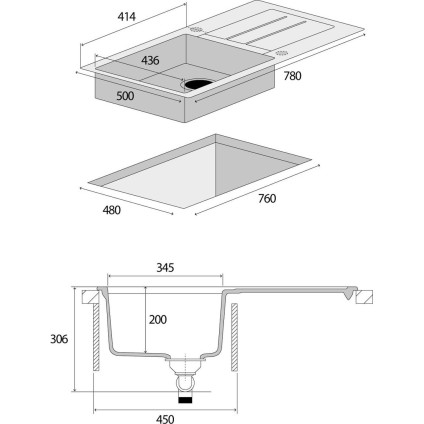 Кухонная мойка Concept Dg10C45Be
