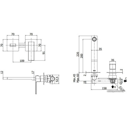 Смеситель Paffoni Elle EL105CR70