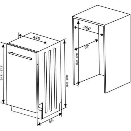 Встраиваемая посудомоечная машина Kluge KVD4511P