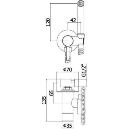 Гигиенический душ Paffoni Tweet Round ZDUP110BO