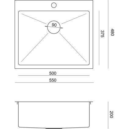 Кухонная мойка Quadron Hb7910Bs