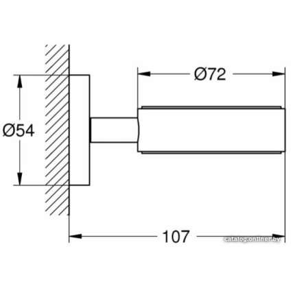Держатель для мыльницы и стакана Grohe Essentials 40369A01 (темный графит)