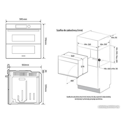 Электрический духовой шкаф Samsung NV7B4245VAK