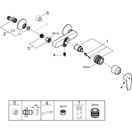 Смеситель Grohe StartEdge chrom 24197001