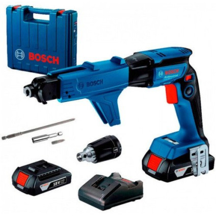 Шуруповерт для гипсокартона Bosch GTB 185-LI Professional 06019K7022 (с 2-мя АКБ, кейс)