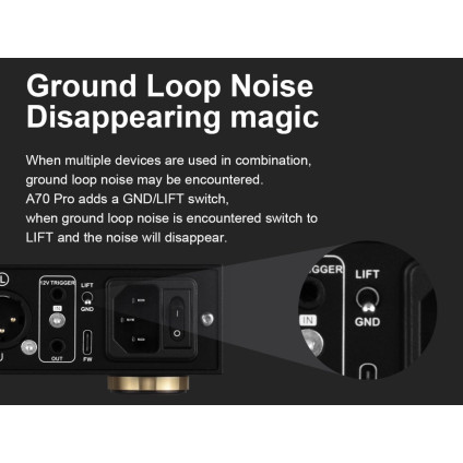 Настольный усилитель Topping A70 Pro (серебристый)