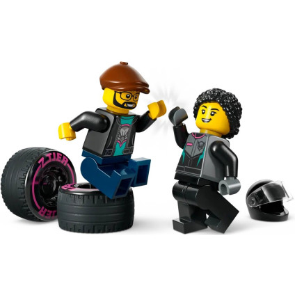 Конструктор LEGO City 60406 Гоночный автомобиль и грузовик-автовоз