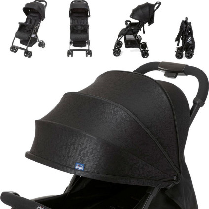 Коляска прогулочная «книга» Chicco Ohlala 3 (jet black)