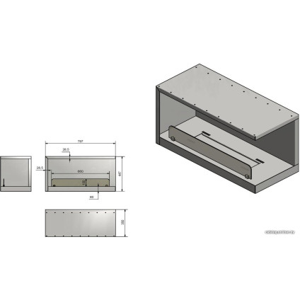 Биокамин Infire Inside P800 Vers2