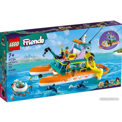Конструктор LEGO Friends Морская спасательная лодка 41734