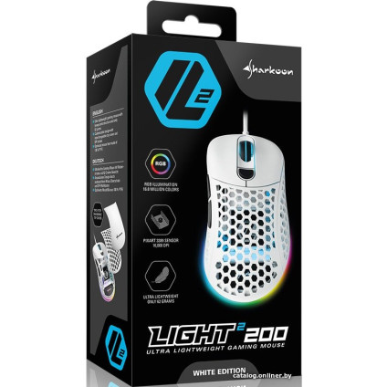 Игровая мышь Sharkoon Mysz Light2 200 (белый)