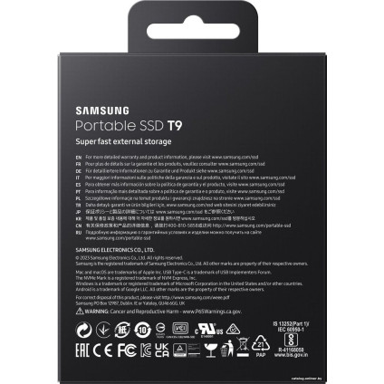 Внешний накопитель Samsung T9 2TB (черный)