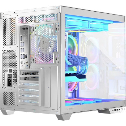 Корпус MODECOM Volcano Panorama Apex ARGB 5F Midi (белый)