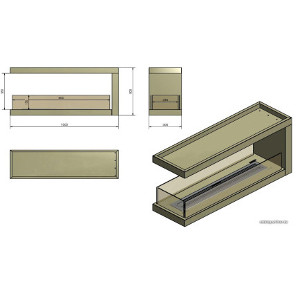 Биокамин Infire Inside U1000.2