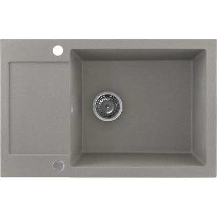 Кухонная мойка Kernau KGS H 6078 1B1D Grey Metallic