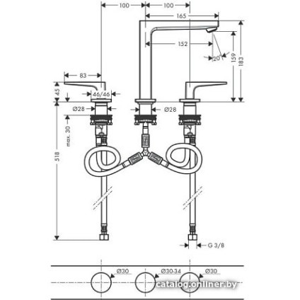 Смеситель Hansgrohe Metropol 32515990