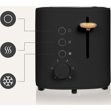 Тостер Zeegma Tostee Black Wood