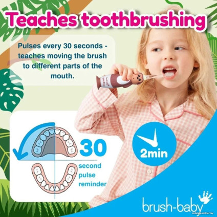 Электрическая зубная щетка Brush-Baby WildOnes Monkey