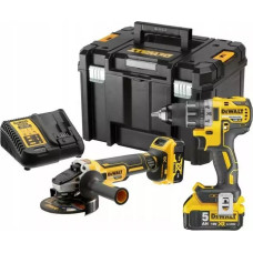 DeWalt DCK2020P2T (шуруповерт, УШМ, кейс)
