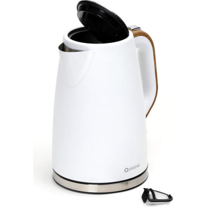 Электрический чайник Platinet Velvet Wooden (белый)