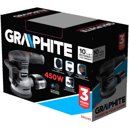 Эксцентриковая шлифмашина GRAPHITE 59G349