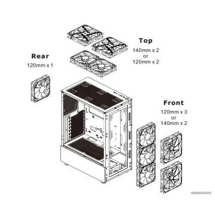Корпус Thermaltake S200 TG ARGB CA-1X2-00M1WN-00
