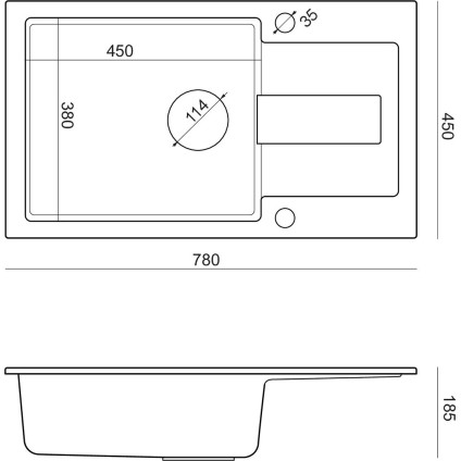 Кухонная мойка Quadron HCQC57845CZKPC