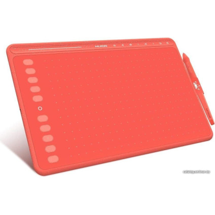Графический планшет Huion HS611 (коралловый красный)