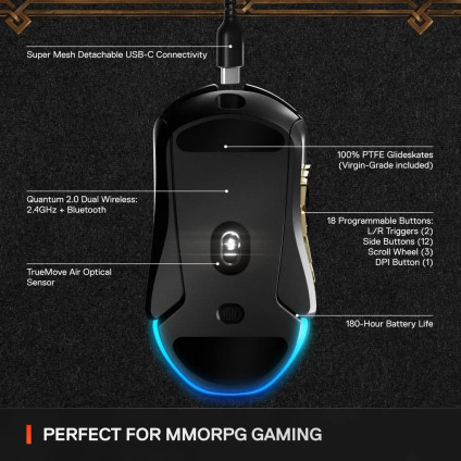 Игровая мышь SteelSeries Aerox 9 Wireless World of Warcraft Edition