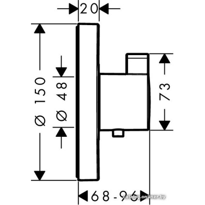 Смеситель Axor ShowerSelect S Highflow 15741000