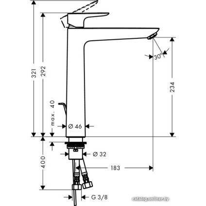 Смеситель Hansgrohe Talis E 71716000 (хром)