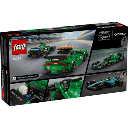 Конструктор LEGO Speed Champions 76925 Гоночные автомобили Aston Martin Valkyrie AMR Pro и Aston Martin Vantage GT3