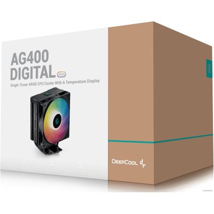Кулер для процессора DeepCool AG400 Digital ARGB BK R-AG400-BKADMN-G-1