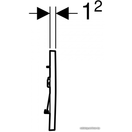 Панель смыва Geberit Sigma 30 New 115.883.JT.1 (белый матовый/хром глянцевый)