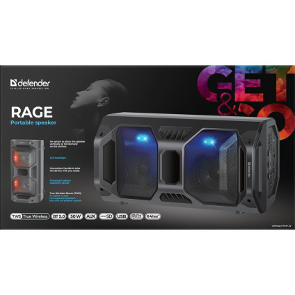 Беспроводная колонка Defender Rage