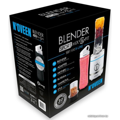 Стационарный блендер N'oveen Sport Mix & Fit SB1100 X-Line