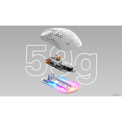 Игровая мышь SteelSeries Aerox 3 2022 Edition (белая)