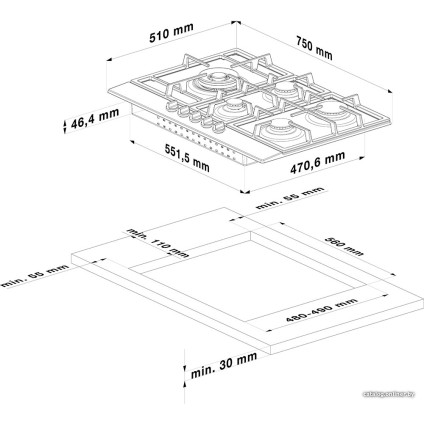 Варочная панель BEKO HILL 75235 S