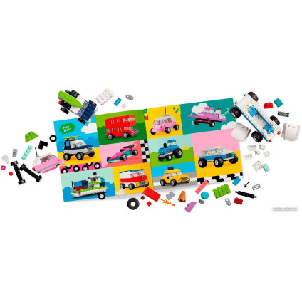 Набор деталей LEGO Classic 11036 Создавай автомобили